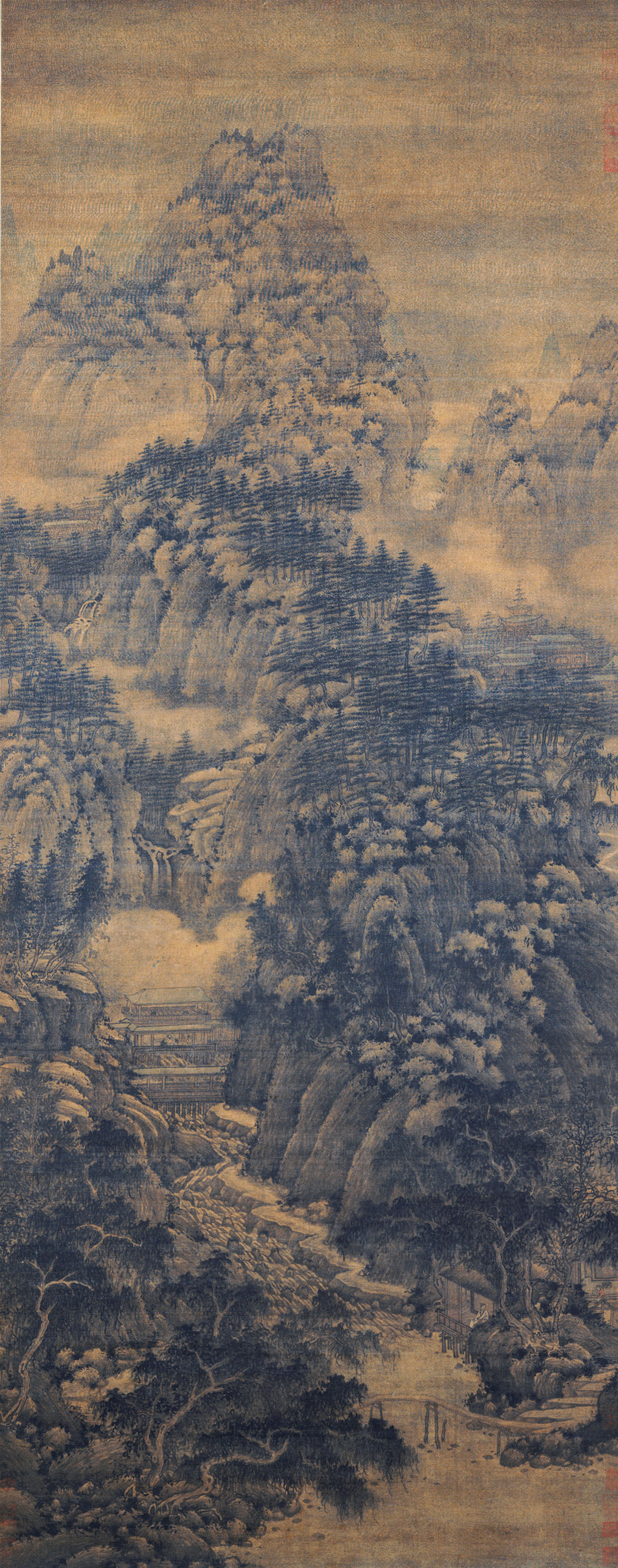 中国美術 大珍品 劉松年秋窓読書図中国宋代画家☆巻物 古筆 掛け軸