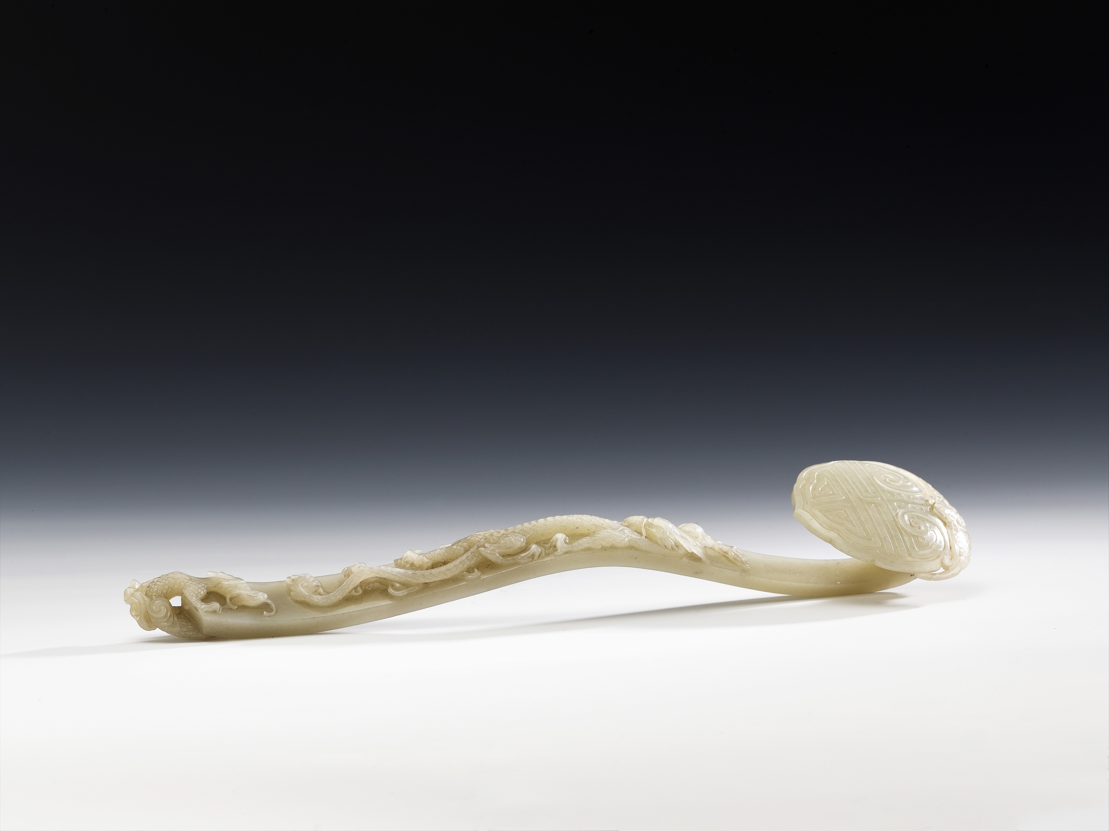 中国 唐物 砡 時代物 清代鴛鴦福壽如意紋玉珮