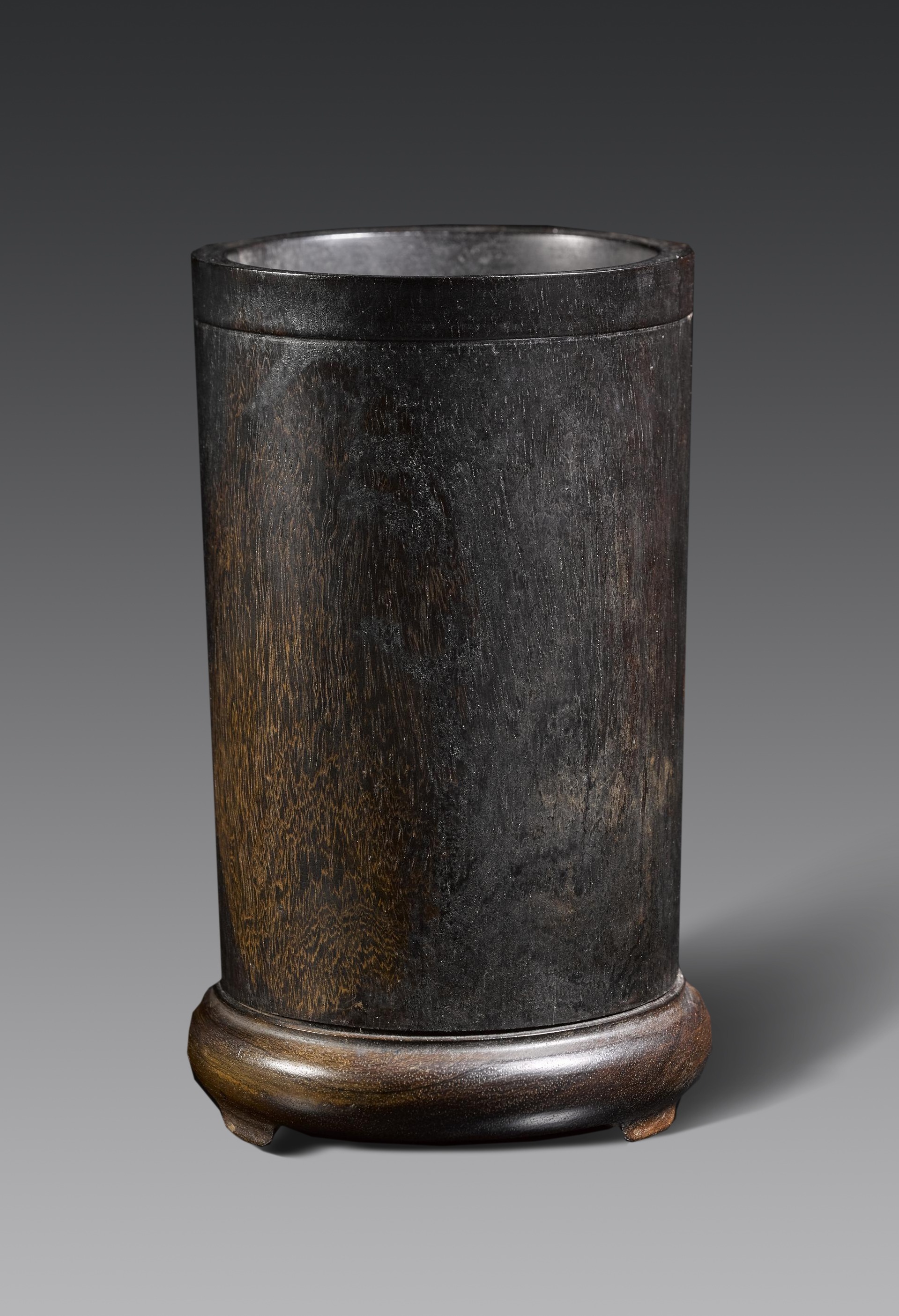 流】中国美術 唐木材斑竹筆筒 JD236 上海博物馆