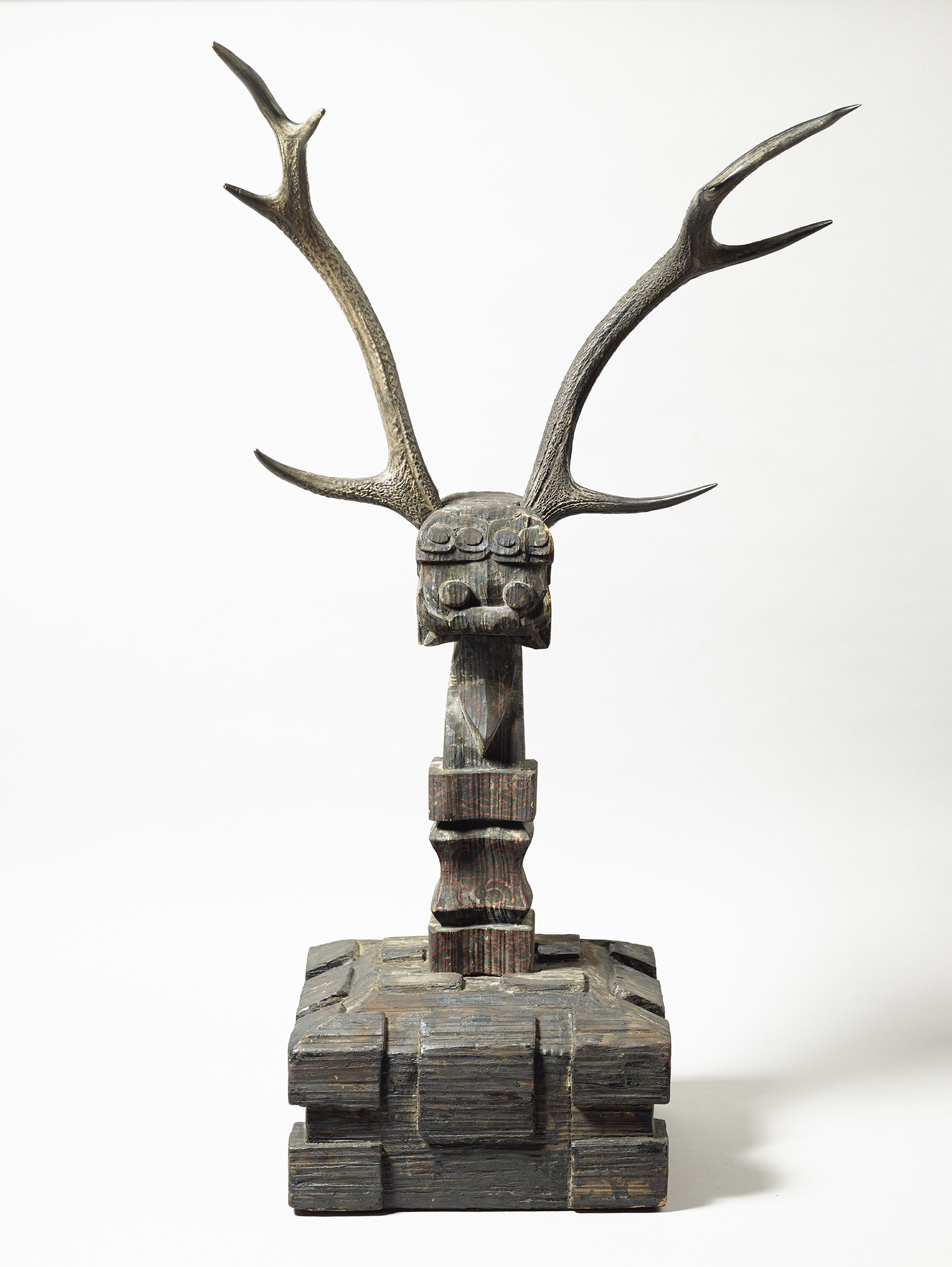 彩绘漆镇墓兽--原图展示